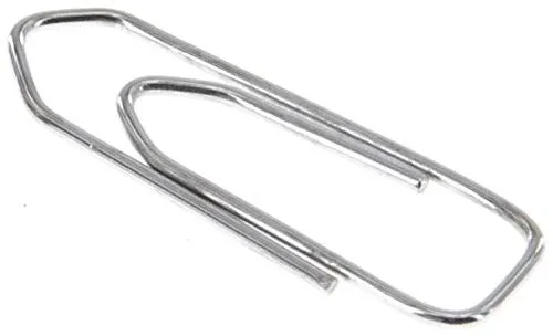 Landefeld 1000er Pack Büroklammern, verzinkt, 26mm