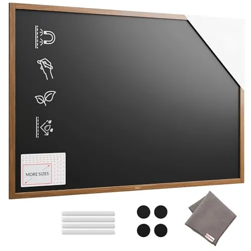 Produktbild ALLboards Magnetische Kreidetafel 180x120cm mit Holzrahmen