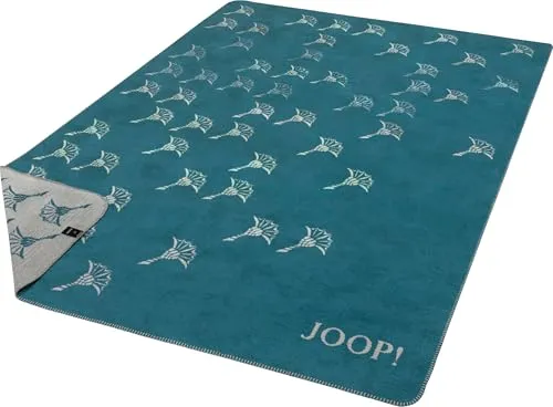 JOOP! Tagesdecke FADED Cornflower Plaid in blau von JOOP!