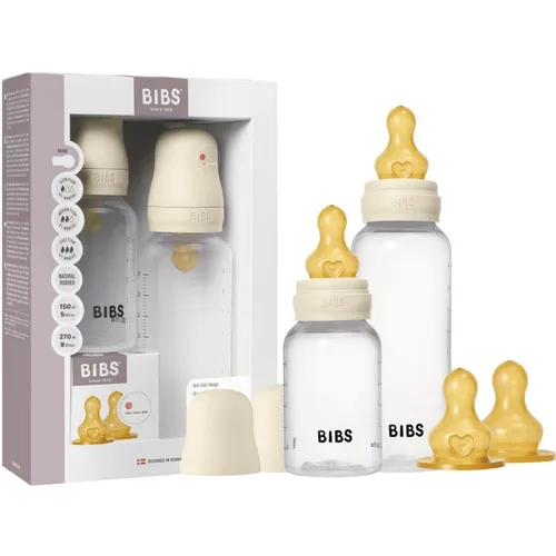 BIBS Anti-Colic Baby Bottle Set Antikolikflasche Ivory