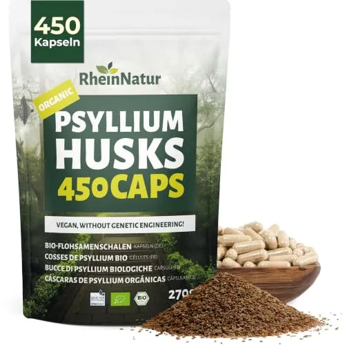 RheinNatur Bio Flohsamenschalen Kapseln