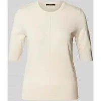 Someday Strickpullover 'Tsumi' in Sand, Größe 40 - Pullover für Damen, aus hochwertigem Viskose-Mix mit Stretch-Anteil für optimale Bewegungsfreiheit und Slim Fit für eine elegante Passform.