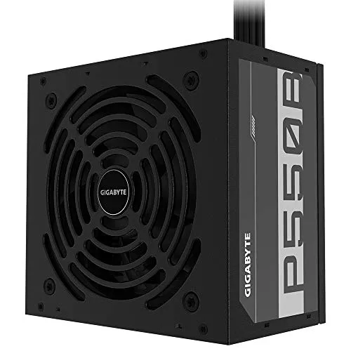 Gigabyte P550B PC Netzteil 550W 80PLUS Bronze - Netzteile - Effizientes 550W Netzteil mit 80PLUS Bronze Zertifizierung für stabile Energieversorgung und verbesserte Leistung.