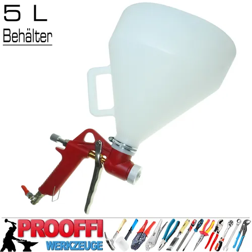 Kraft&Dele Spritzpistole KD2094 mit 5L Tank und 3 Düsen
