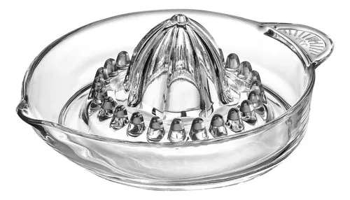 Ritzenhoff Breker Vio Zitronenpresse - 140 ml Glas Zitrus Presse mit Ausgießer, effizient und leicht zu reinigen für frischen Saft ohne Kerne