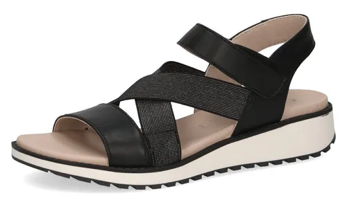 Caprice Sandalen 9-28704-44 Schwarz - Bequeme Wanderschuhe in Größe 40 - Wanderschuhe, stilvolle und bequeme Sandalen für lange Wanderungen, ideal für warme Tage.