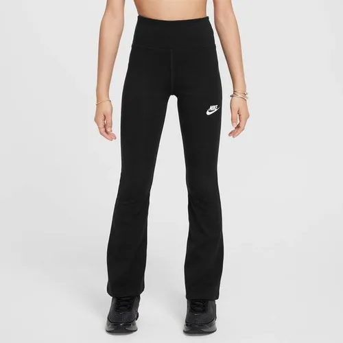 NIKE Kinder Shorts Sportswear Classic Girls High-Waisted Flared Leggings - Leggings & Tights - Blickdicht und robust, aus demselben weichen Material wie Damenleggings für höchsten Tragekomfort.