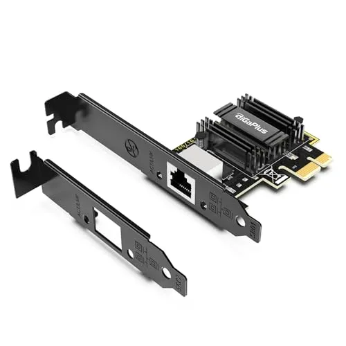 GiGaPlus 5Gb PCIe Netzwerkkarte, Realtek RTL8126 Controller, 5Gbe RJ45 Port NIC Karte unterstützt WOL, 5Gb Base-T Ethernet Adapter für Windows 10/11/Windows Server/Linux