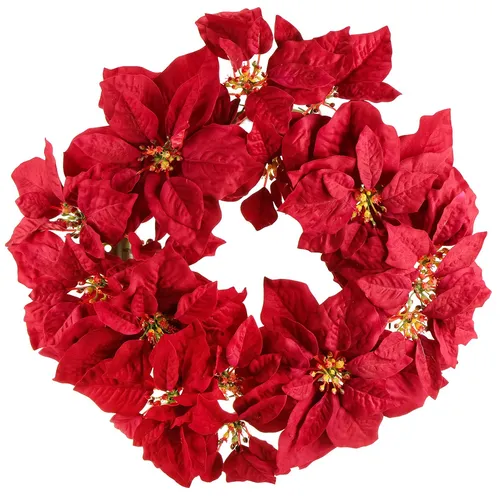 Einladender Adventskranz mit Kunstblumen - Dekoration: Schöner Adventskranz für festlichen Glanz, ideal für eine stimmungsvolle Weihnachtszeit.