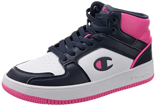 Champion RD18 2.0 Mid W Damen Schuhe - Weiß Fuchsia, 38 EU - Damen-Sneaker mit sportlichem Mid Top Design, Logopaspel an der Ferse und komfortabler TPR Sohle für Stabilität.