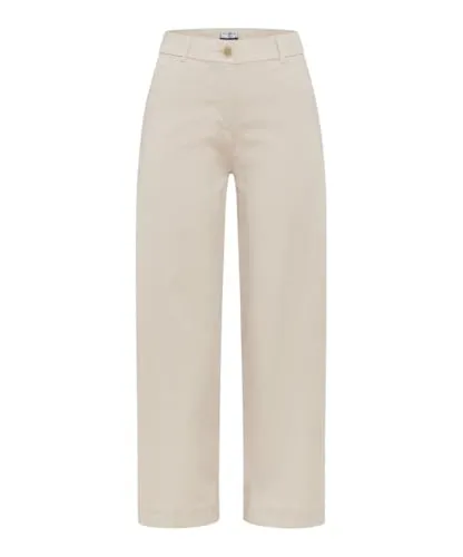 Raphaela by Brax Damen Culotte Style PEGGY CULOTTE BEACH, hellbeige, Gr. 42K - Stoffhosen: Slim Fit Culotte für einen lässigen Look und hohen Tragekomfort, ideal für den Sommer.