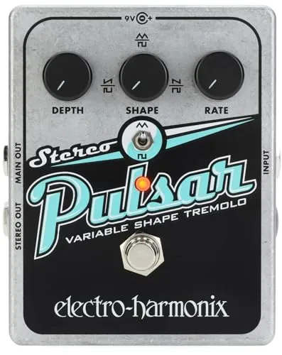 Electro Harmonix Stereo Pulsar - Gitarren-Effektgerät mit einzigartigem Stereo-Panning-Effekt, hergestellt in den USA für kreative Klanggestaltung.