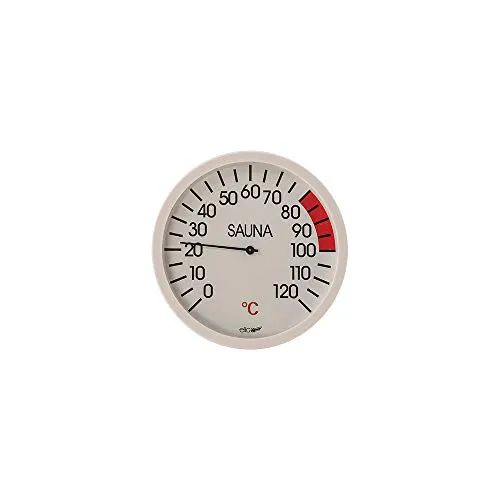 eliga Thermometer weiß 120 mm für Sauna