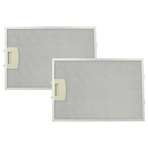 vhbw 2x Filter Metallfettfilter Dauerfilter kompatibel mit Bosch DKE665A/01, DKE665A/03, DKE665A/04, DKE665A/05, DKE665A/06 Dunstabzugshaube, Metall