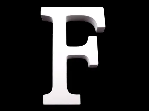 maDDma Deko-Buchstaben 3D Holzbuchstabe 8 cm, weiß, Einzelbuchstabe 