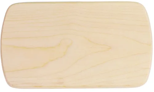 Frühstücksbrett Frühstücksbrettchen 24 x 14 cm gerundet aus Ahorn unverleimt