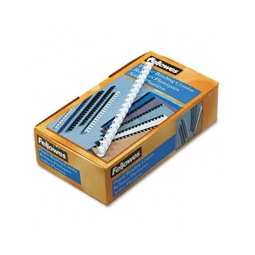 FELLOWES APEX WHITE PLASTIC COMB 6MM