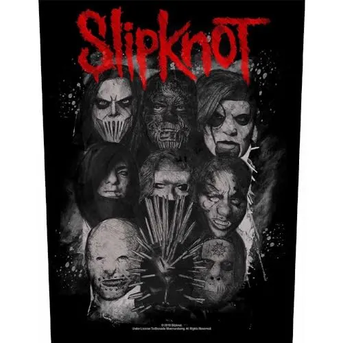 Razamataz SLIPKNOT RÜCKENAUFNÄHER BACKPATCH # 5 SPIT IT OUT 36x29cm AUFNÄHER PATCH FLICKEN