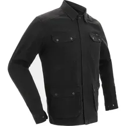 Richa London Motorrad Hemd, schwarz, 2XL für Männer - Motorradjacke mit weichem Mesh-Futter, 4 Außentaschen und 2 Innentaschen – ideal für komfortable Fahrten.