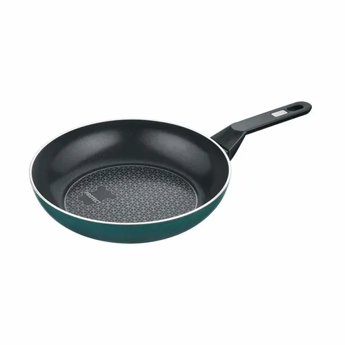 Berndes Eco Recyle+ Pfanne 28 cm - Nachhaltige Bratpfanne - Pfanne aus 100% recyceltem Aluminium mit robuster Antihaftversiegelung und attraktiver grüner Farbe für ein frisches Küchenambiente. Ideal für umweltbewusstes Kochen.