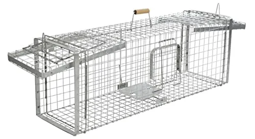 Lebendfalle Kastenfalle für Fuchs und Dachs - Effektive Aluminium Falle zur tierfreundlichen Fangmethode, ideal für Innen- und Außenbereich, speziell für Fuchs, Dachs und andere Wildtiere.