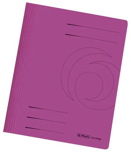 herlitz Schnellhefter DIN A4 Stabiler Manila-Karton pink 300002965
