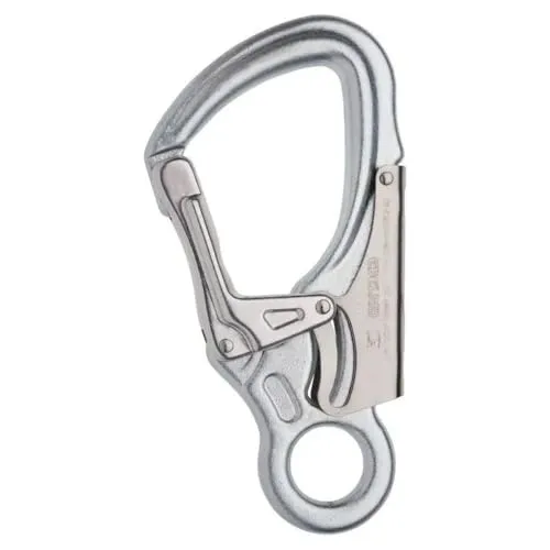 Edelrid Karabinerhaken DSG 4000 Steel - Stahl in silber von EDELRID