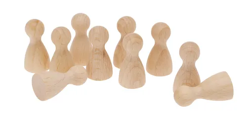 Holz-Spielfigur, 28mm, 10 Stk. 100% FSC