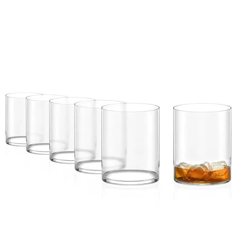 Double Old Fashioned Glas Kyoto - Stölzle Lausitz, 525 ml (6 Stk) - Elegante Cocktailgläser aus ultradünnem Kristallglas, inspiriert von japanischer Barkultur. Ideal für stilvolle Drinks und perfekt für die Mixology. Set mit 6 Gläsern im praktischen Karton.