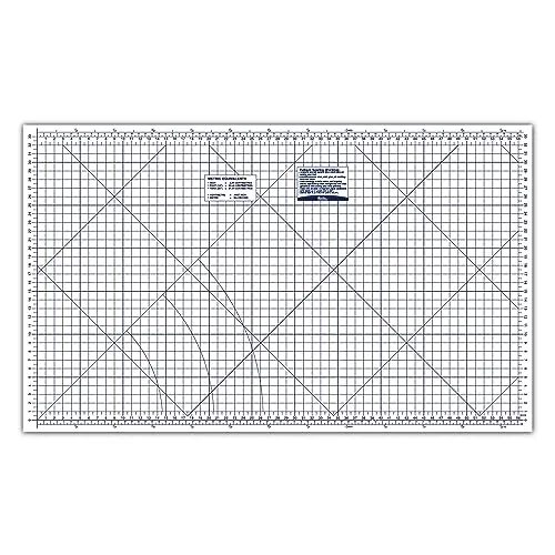Hemline Faltbare Schnittschablone, temporäres Arbeitsflächen-Schneidebrett, weiß, aufgeklappt: 91,4 x 151,1 cm