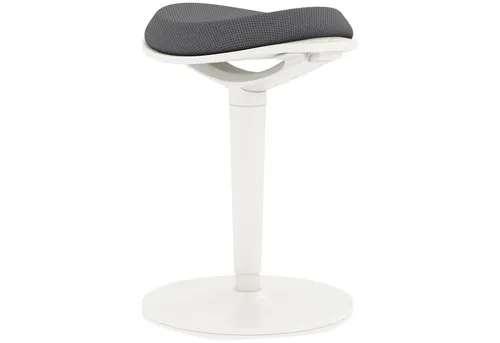 MC Star Drehstuhl Pendelhocker ergonomischer Bürohocker höhenverstellbar (für Büro Mesh Grau für bequemes Arbeiten)
