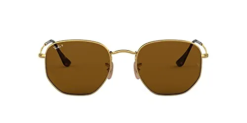 Ray-Ban Herren Sonnenbrille 3548N, Gold (Braun Klassisch), 51