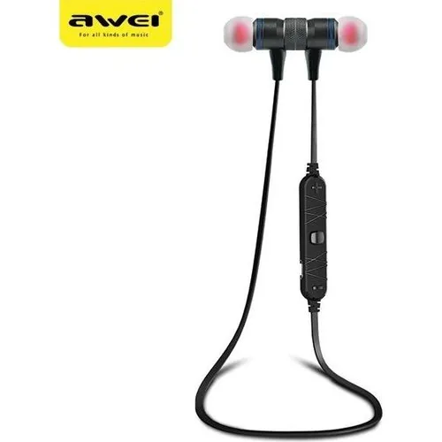 Awei słuchawki sportowe Bluetooth A920BL czarny/black magnetyczne (ANC, 6 h, Kabellos) (AWE0016)