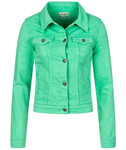 Rock Creek Jeansjacke Regular Fit - Funktionsjacken mit lässigem Design, zwei Brusttaschen und spitzen Kragen – der perfekte Begleiter für jeden Anlass.
