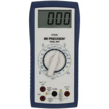 BK Precision Manual Ranging Tool Kit DMM (CAT II) (BK2703C)