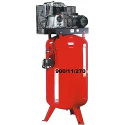 Druckluftkompressor 900/11/270 St 2-Zylinder-Aggregat BK119 - Industrie-Kompressor mit 7,5 PS, langlebig und leise. Ideal für professionelle Anwendungen wie Lackieren und Bohren. Ausgestattet mit Sicherheitsventilen und optimaler Kühlung für hohe Effizienz.