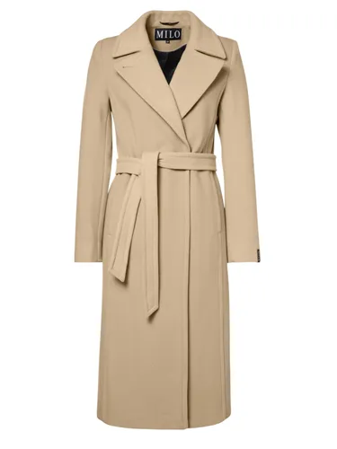 Milo Wintermantel Wanda (Wollmischung) beige Damen, Größe: 42