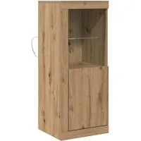 vidaXL Modernes Büfett Sideboard - Schlafzimmermöbel mit elegantem Eichen-Finish, bietet viel Stauraum für Geschirr und Deko. Stylisches Design, ideal für Dinner und Partys, aus hochwertigem massivem Holz gefertigt.