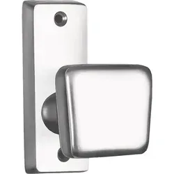 Türknopf 495 LM F1 - Silberfarbener Leichtmetall Türknopf - Sonstige Elektroinstallationsartikel – hochwertiger Türknopf mit kantiger Form, ideal für alle Schlosskästen mit 8 mm Nuss, inklusive rostfreier Schrauben für einfache Montage.