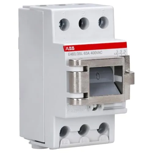 ABB E463/3-SL Schütze - Zuverlässiger Hauptschalter - Leistungsschalter mit verriegelbarem Hauptschalter und Kurzschlussfestigkeit bis 10 kA, ideal für sichere Stromverteilung in industriellen Anwendungen.