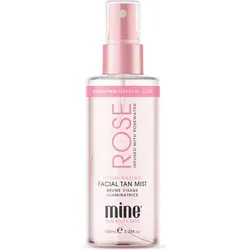 Minetaner Rose Water Self-Bräune Gesicht 100ml - Selbstbräunendes Gesichtsspray mit Rosenwasser für eine strahlende, natürliche Bräune. Ideal für die tägliche Pflege, spendet es Feuchtigkeit und sorgt für einen gleichmäßigen Teint.
