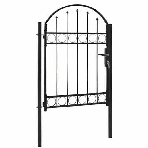 vidaXL Zauntor mit Gewölbter Spitze