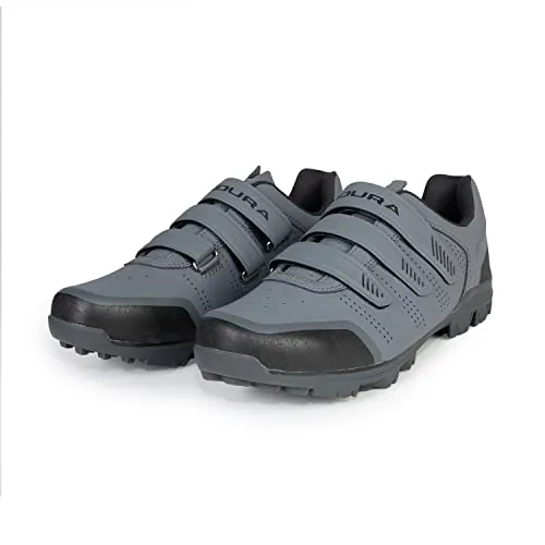 Endura Herren Hummvee XC Schuhe - Zinngrau, 43 EU - Fahrradschuhe mit leichtem, atmungsaktivem Obermaterial, schnell trocknendem Futter und dreifacher Klettbandverstellung für optimalen Komfort und Leistung.