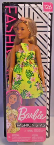 BARBIE Fashionistas 2018/2019 Fashionista # 126 Tropical Dress, Curvy FXL59 NEU