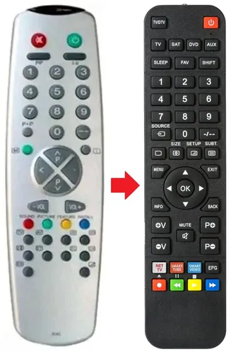 Fernbedienung geeignet für DCE RC3040