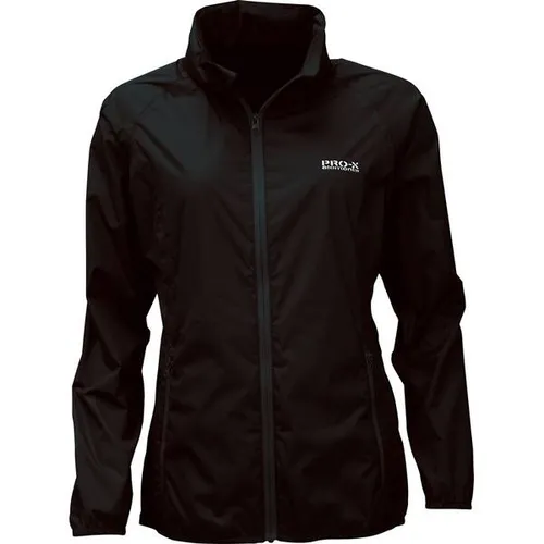 PRO-X ELEMENTS Damen Funktionsjacke - Funktionsjacke für Damen, leicht und packbar, ideal für Radfahrer mit praktischer Kapuze und seitlichen Reißverschlusstaschen.