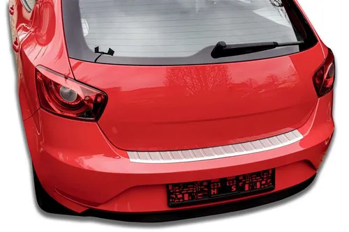 RECAMBO Ladekantenschutz für SEAT IBIZA 2012-2017 - Abdeckblenden für optimalen Schutz beim Be- und Entladen. Hergestellt aus hochwertigem V2A Edelstahl mit 100% Passgenauigkeit und einfacher Montage dank Spezialklebeband.