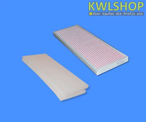 Wolf CWL 300/400 Filterset G4/F7 - Hochwertiges Filterset für Wolf CWL 300/400, bestehend aus G4-Filtermatte und F7-Mini Pleat, sorgt für optimale Luftqualität und hohe Energieeffizienz.