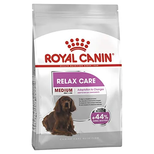 Royal Canin Relax Care Medium Hundefutter 10 kg - Hundefutter für mittelgroße Hunde, fördert Entspannung und Wohlbefinden durch spezielle Nährstoffe.
