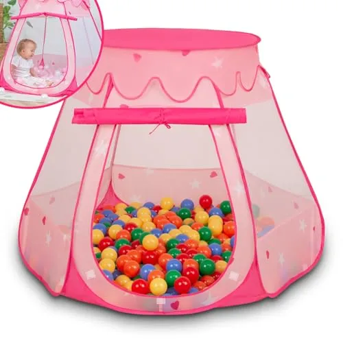 Selonis Baby Spielzelt mit 200 bunten Bällen, 105x90cm von SELONIS